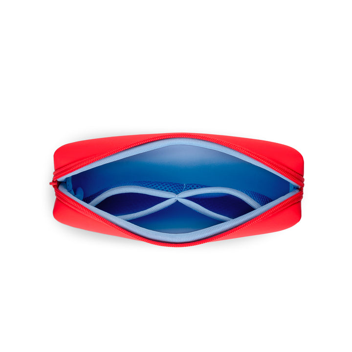 Essentials Pouch - Coral Red/Periwinkle