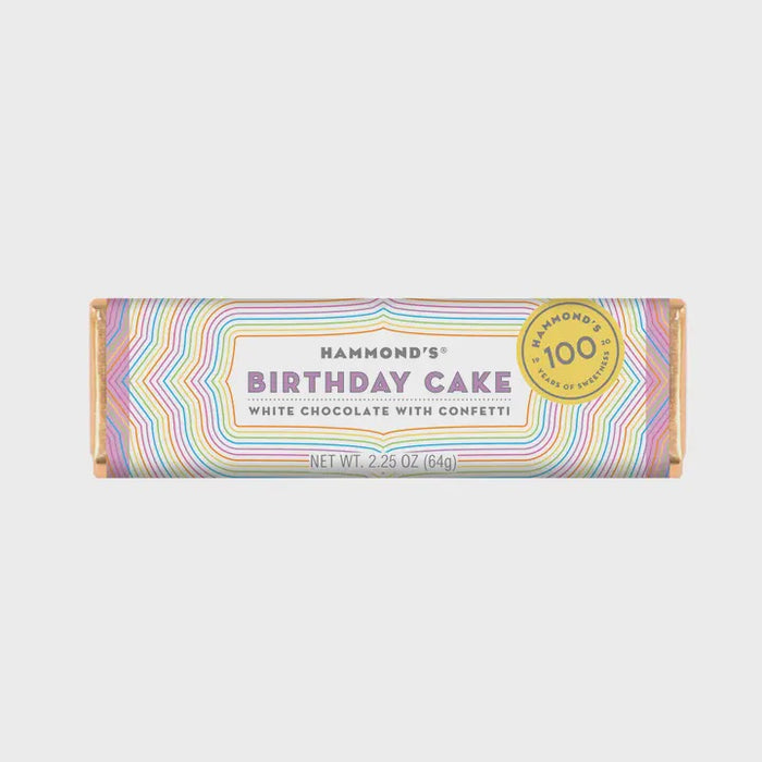 Birthday Cake White Chocolate Bar 2.25oz