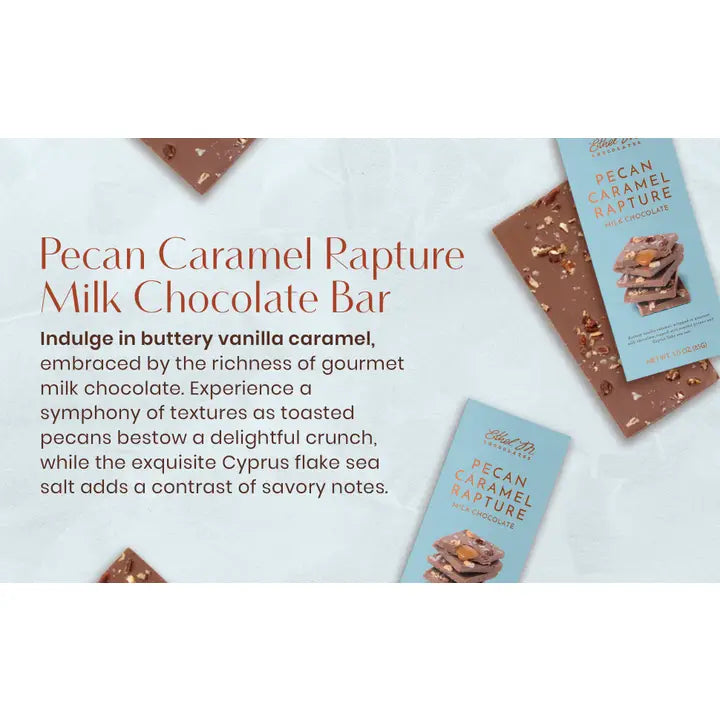 Gourmet Pecan Caramel Rapture Milk Chocolate Bar