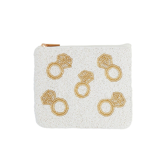 Gold Ring Beaded Pouch