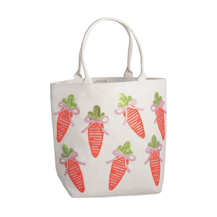 White Carrot Easter Tote