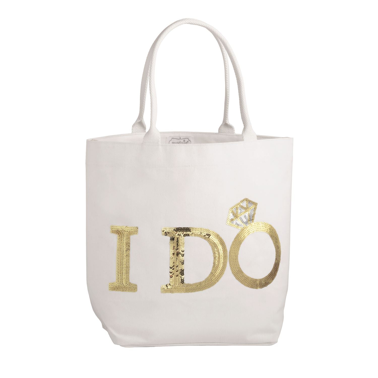 Gold Bride I Do Sparkle Tote