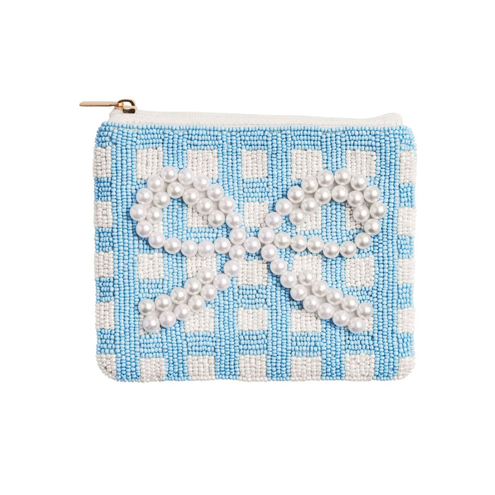 Bow Beaded Pouch