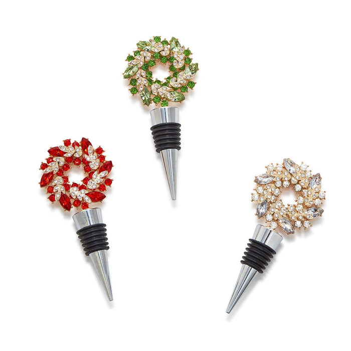 Holiday Wreath Wine Stopper