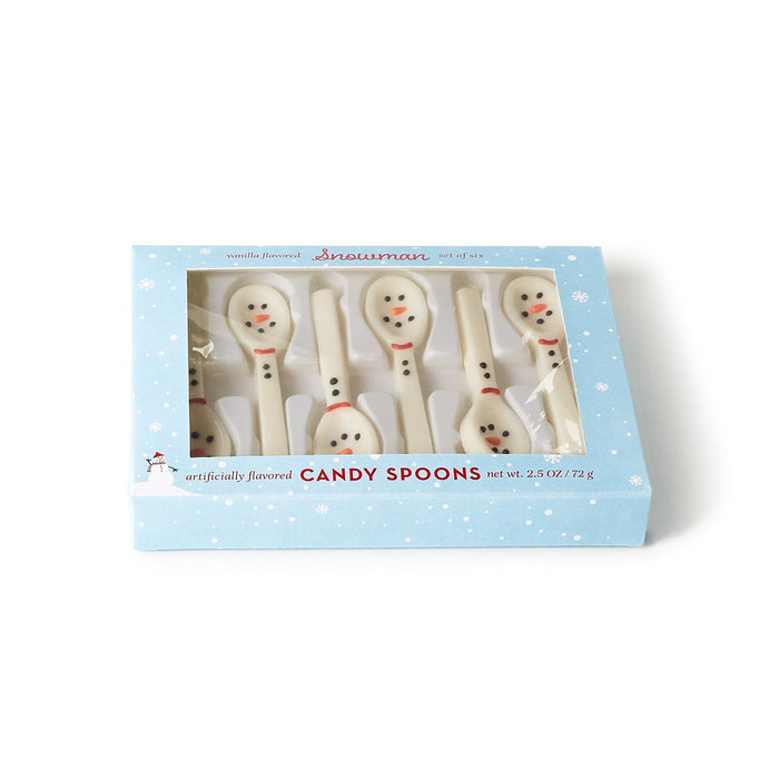 Snowman Vanilla Candy Spoons