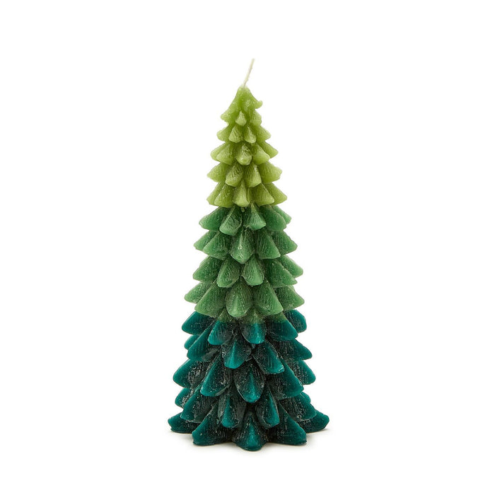 Ombré Christmas Tree Candle