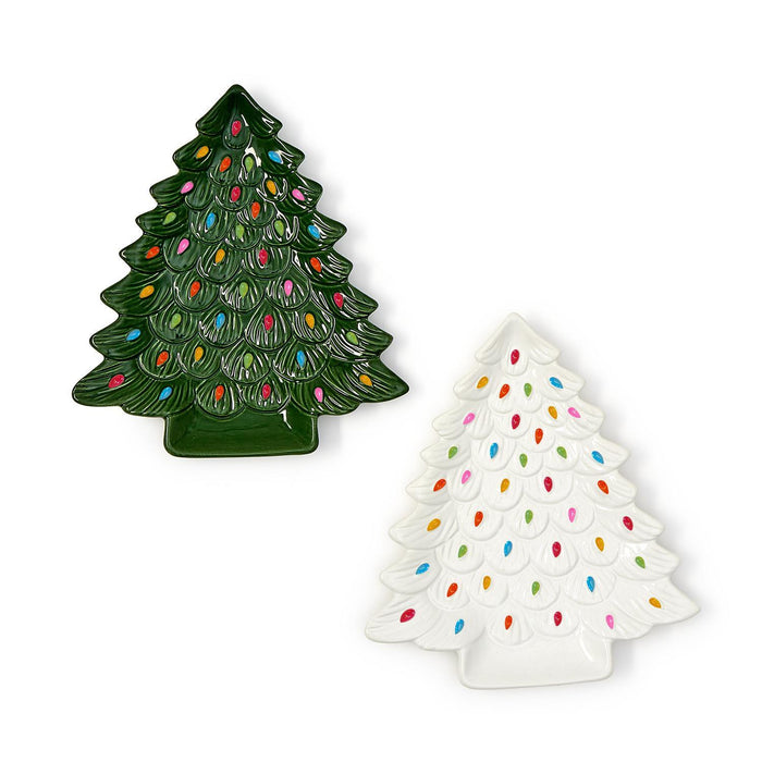 Decked Out Vintage Tree Serving Plate