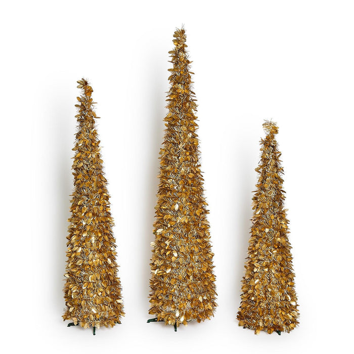 Gold Tinsel Tree