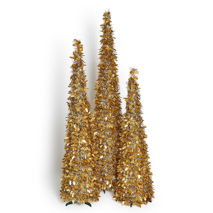 Gold Tinsel Tree
