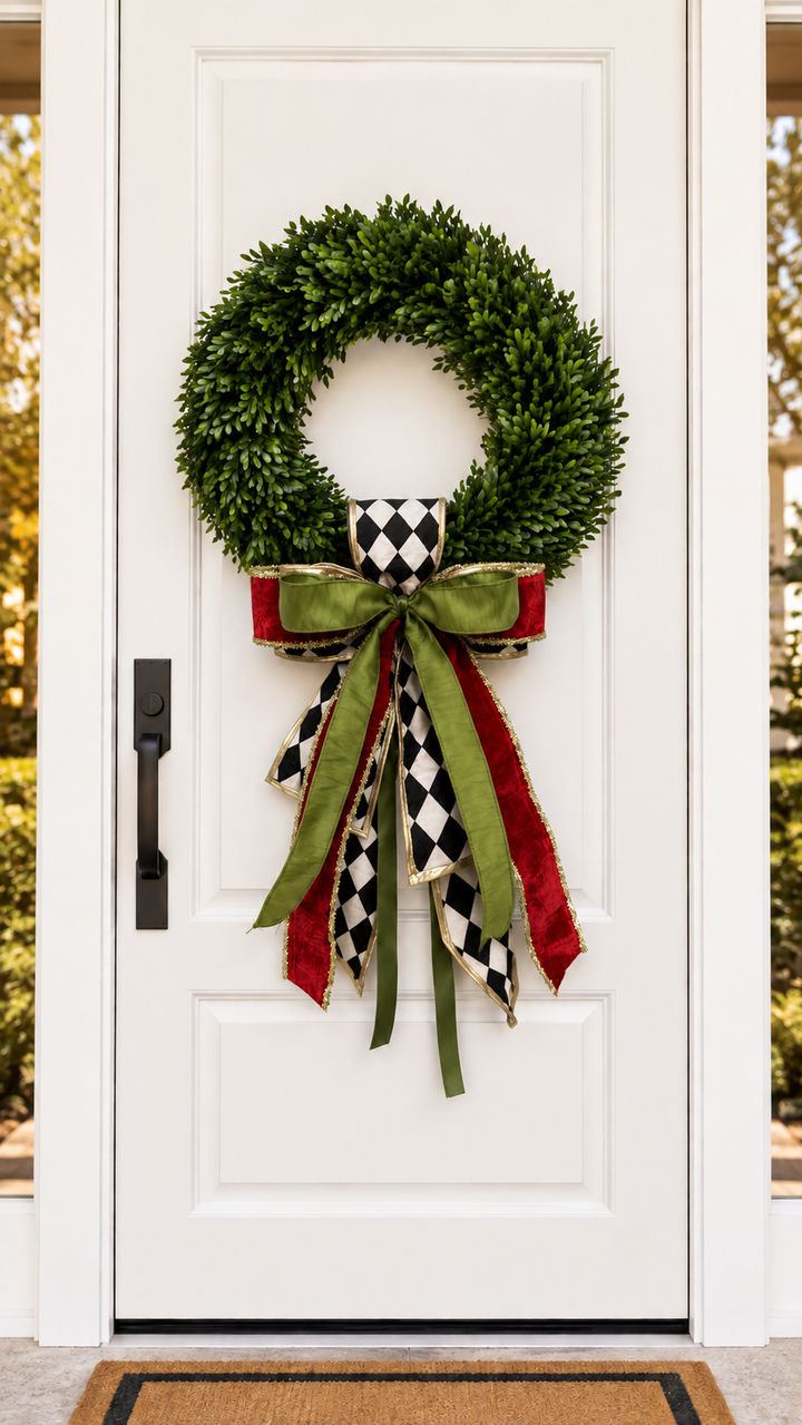 Christmas Court Sash &amp; Bow