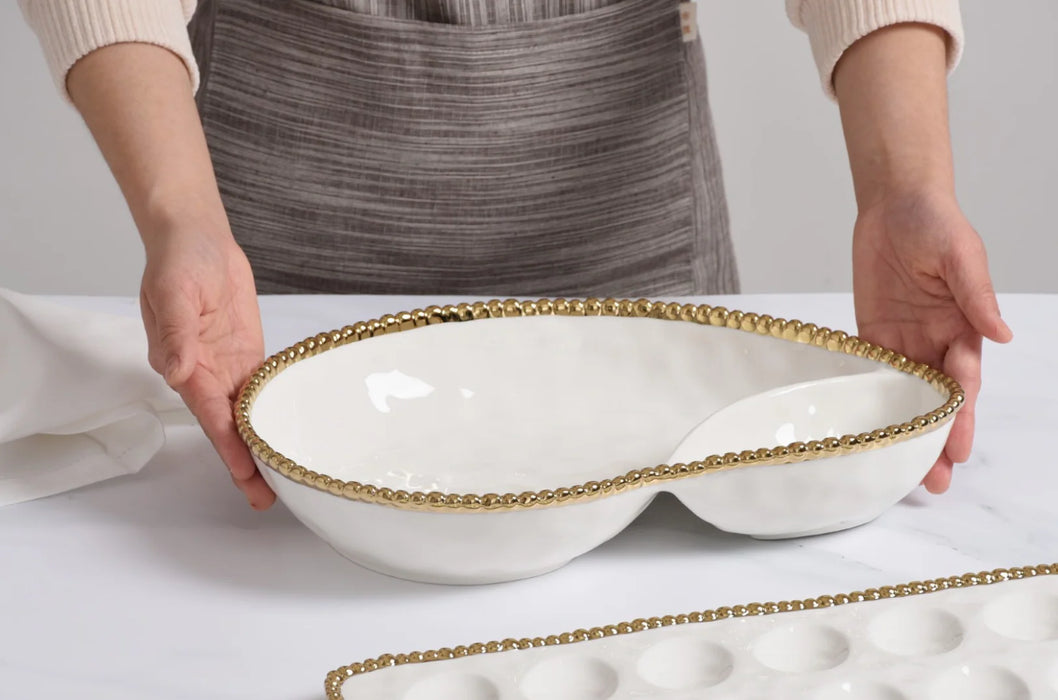 2 Section Serving Piece