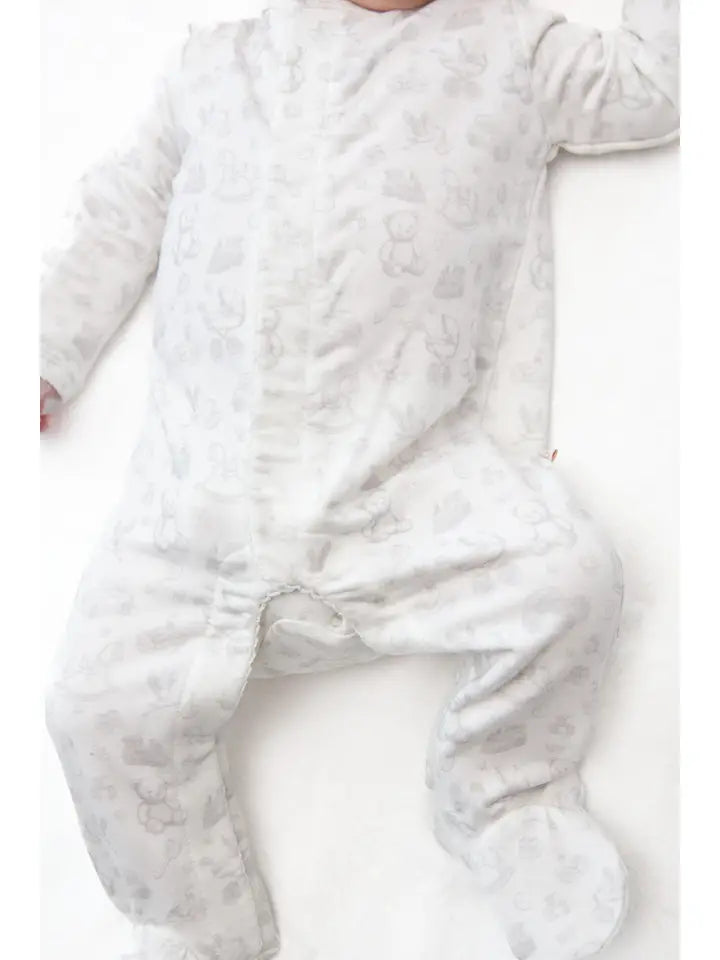 Silver Toile Romper