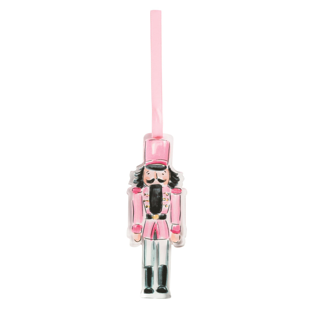 Pink Acrylic Nutcracker Ornament