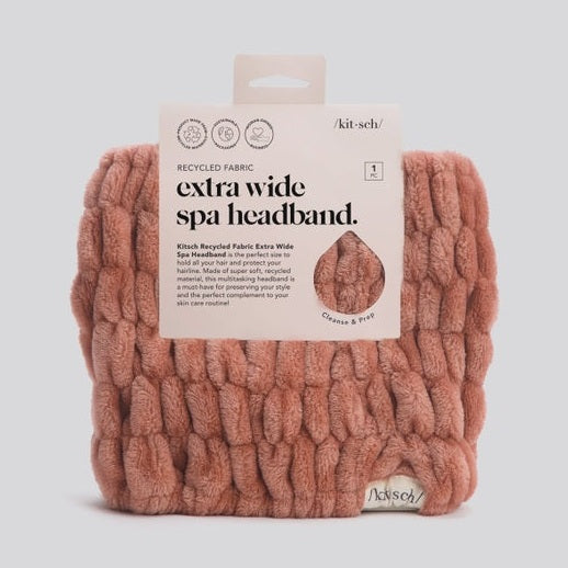 Extra Wide Spa Headband - Dusty Rose