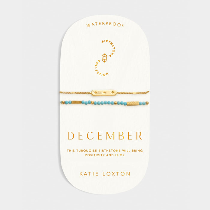 Birthstone Bracelet - December - Turquoise