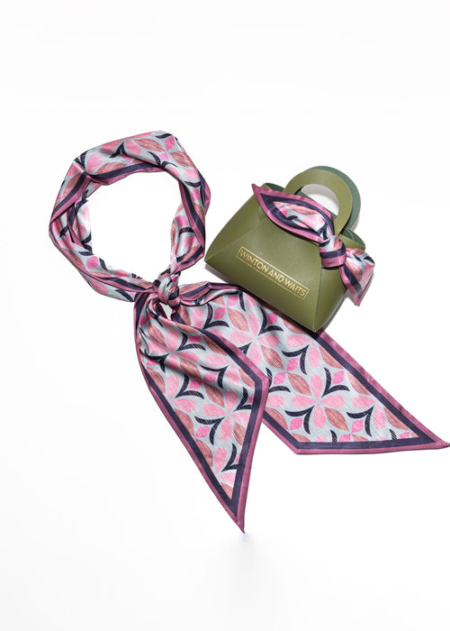 Blossom Ikat Twilly Accessory Scarf