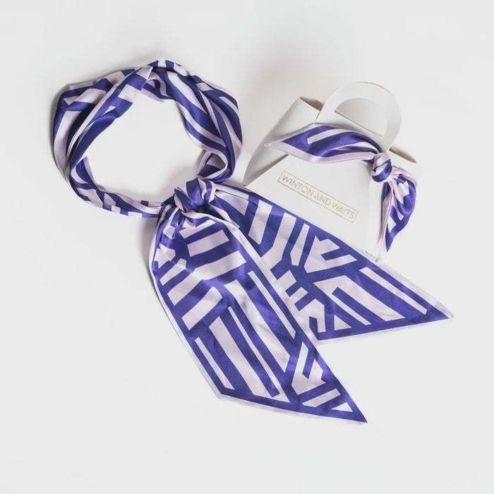 Purple and Lavender Gameday Twilly Accessory Scarf