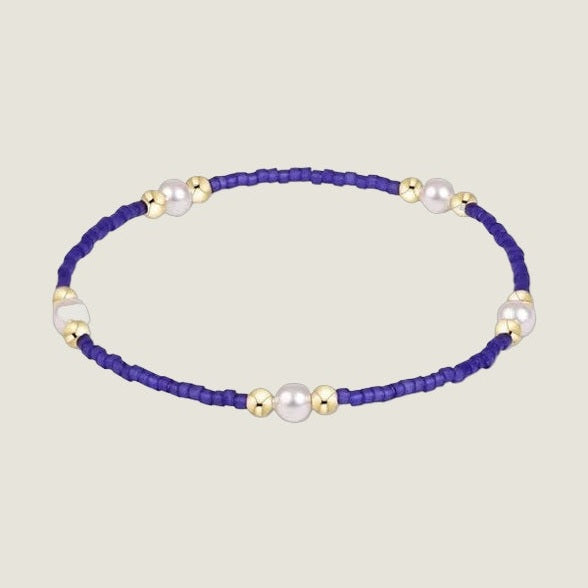 Gameday Hope Purpose Pearl Bracelet - Purple