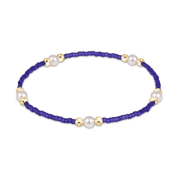 Gameday Hope Purpose Pearl Bracelet - Purple