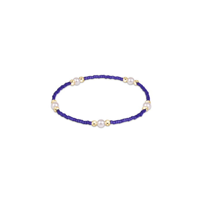Gameday Hope Purpose Pearl Bracelet - Purple