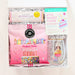Packaged birthday-themed items including a roll of paper, a box of stickers, and a small container on a white background.