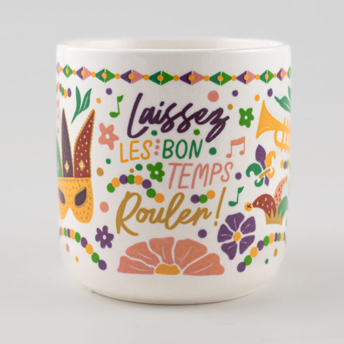 Mardi Gras Flowers Mug