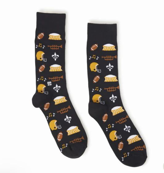 N.O. Football Socks