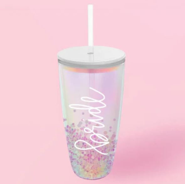 Bride Straw Tumbler Iridescent