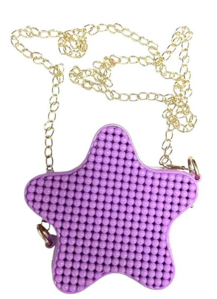 Bubble Star Mini Purse - Purple