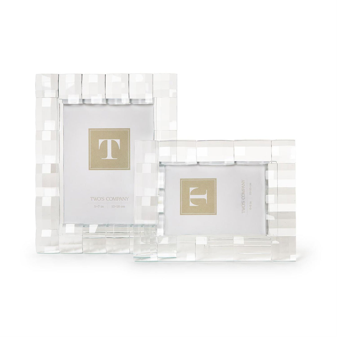 Faceted Crystal Glass Frame