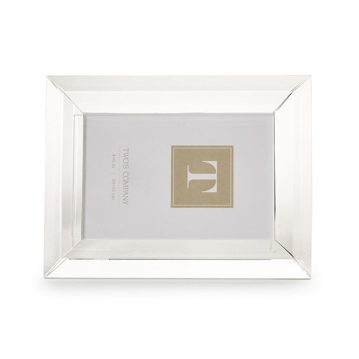 Modern Cut, Clear 4" x 6" Crystal Frame