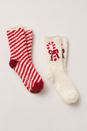 Candy Cane Socks