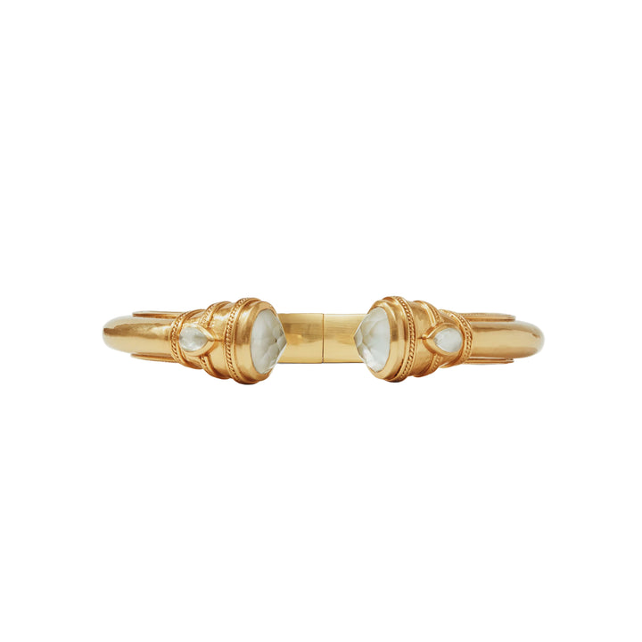 Cannes Demi Cuff - Iridescent Clear Crystal