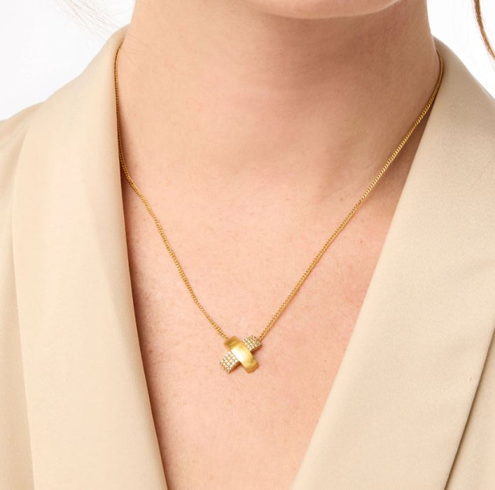 Catalina X Pavé Delicate Necklace