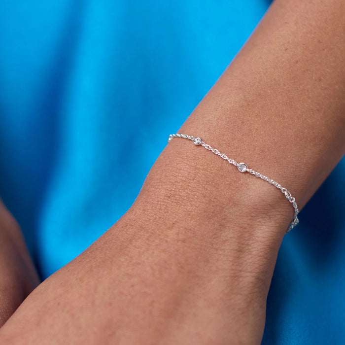 Celeste Delicate Bracelet Silver