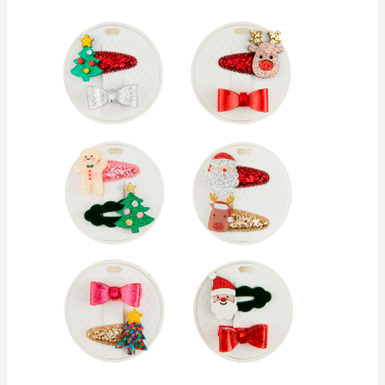 Christmas Hair Clip Set