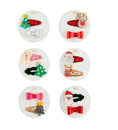Christmas Hair Clip Set