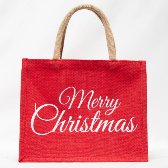 Classic Merry Christmas Gift Tote