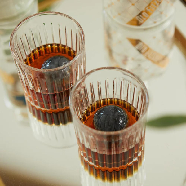 Cocktail Tumbler and Whiskey Stones Set