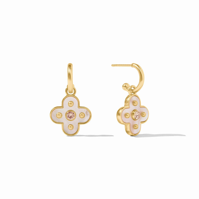 Colette Hoop & Charm Earring - Champagne