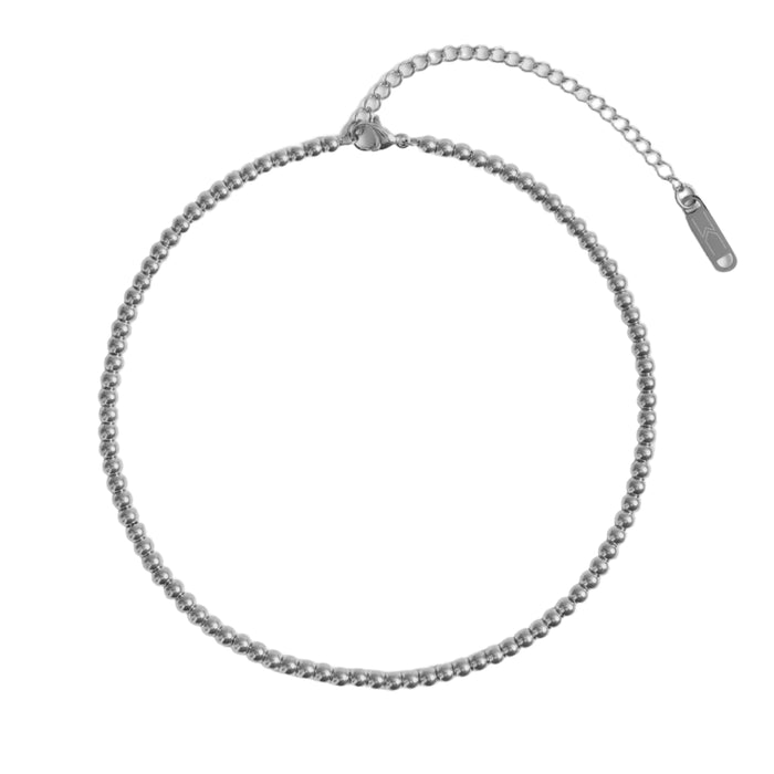 Crown Choker 4mm - Silver