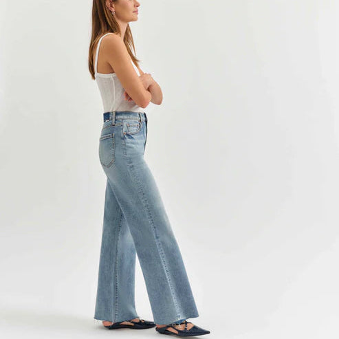 Far Out High Rise Wide Leg - Fools Gold