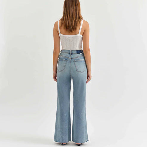 Far Out High Rise Wide Leg - Fools Gold