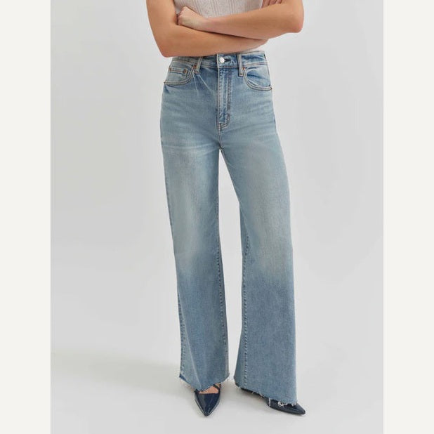 Far Out High Rise Wide Leg - Fools Gold