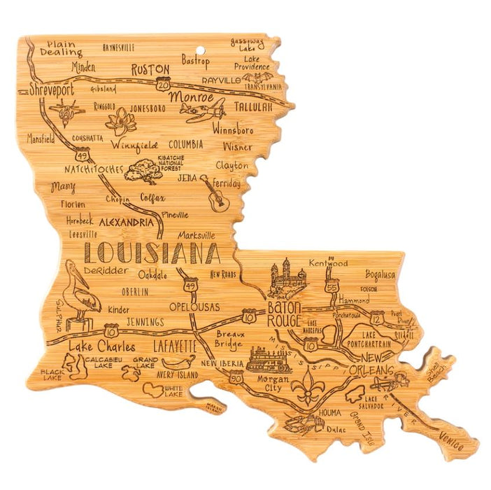 Destination Louisiana Cutting Board