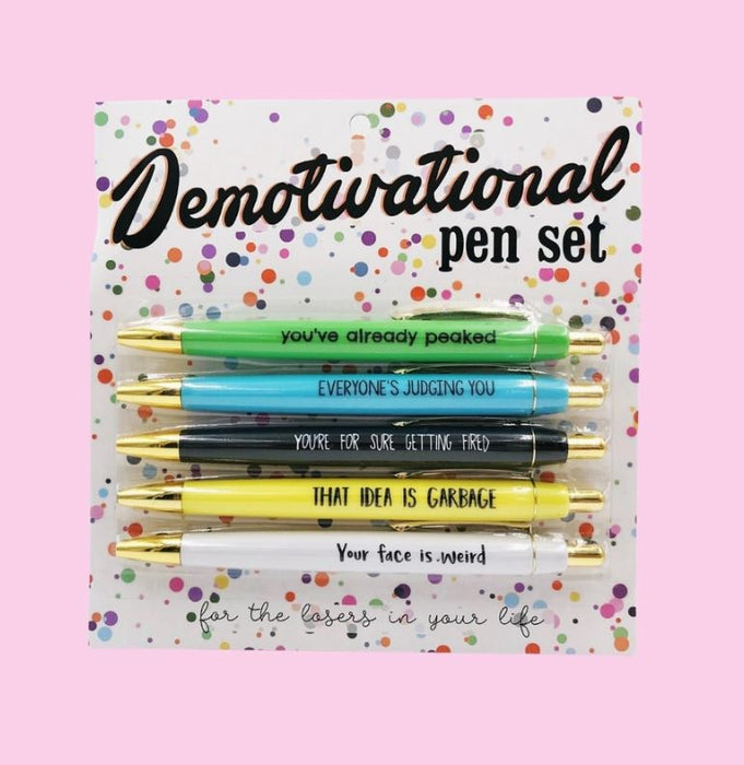 Demotivational Pen Set