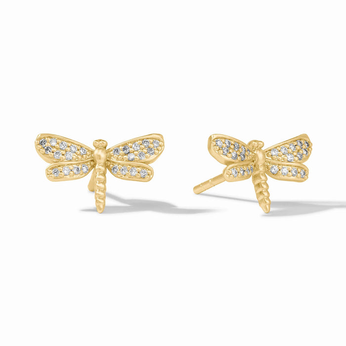 Dragonfly Pave Stud - Cubic Zirconia