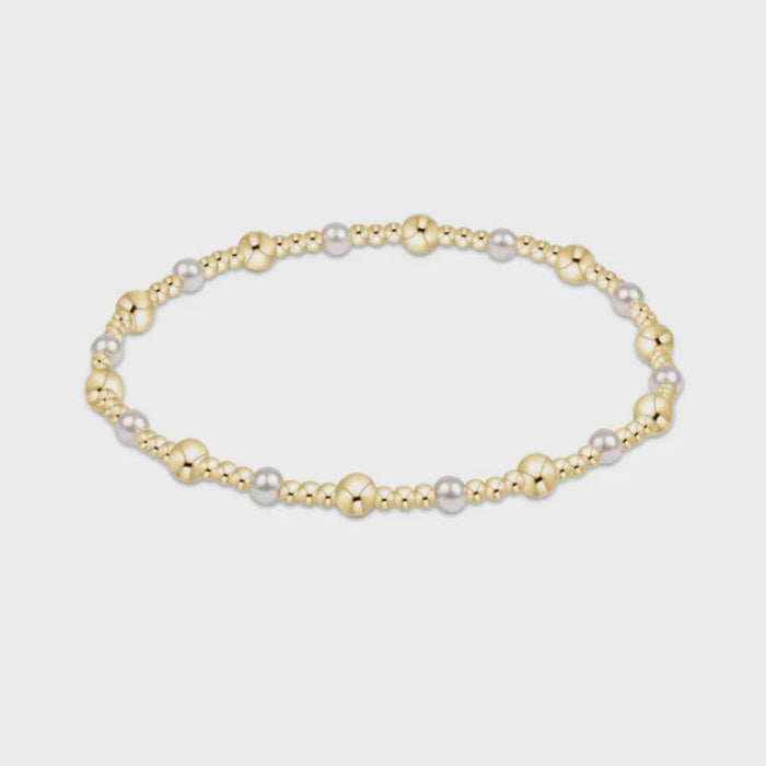 Classic Gold Pearl Sincerity Bead Bracelet