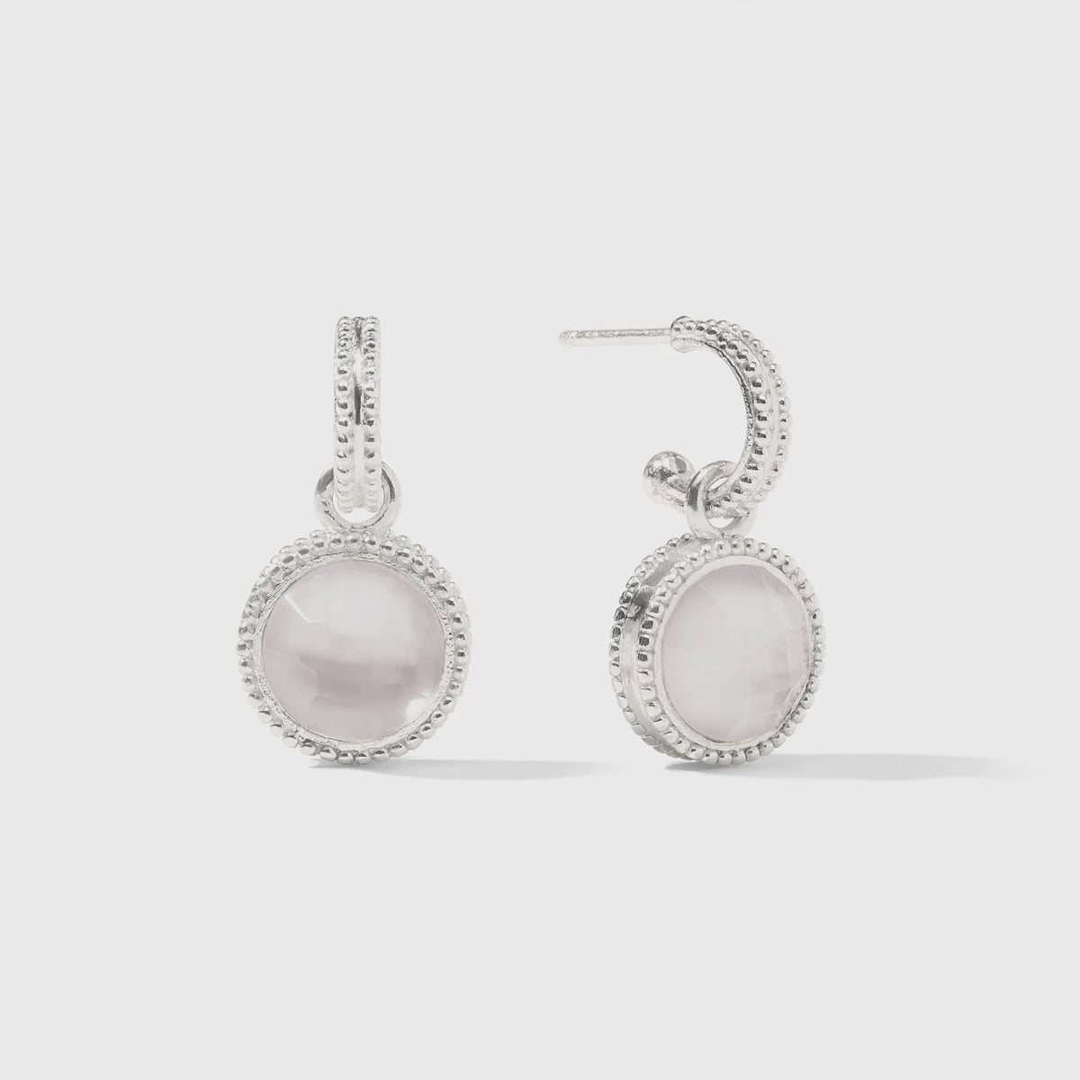 Fleur-de-Lis Hoop & Charm Earring main image 0