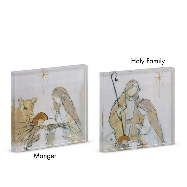 6" Glorify Him Acrylic Block